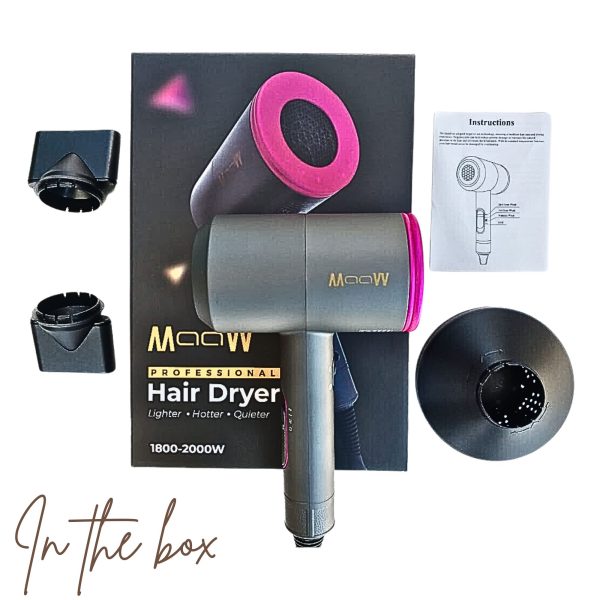 Professional Hair Dryer with Diffuser Ionic Conditioning 1800w-2000w - Image 2