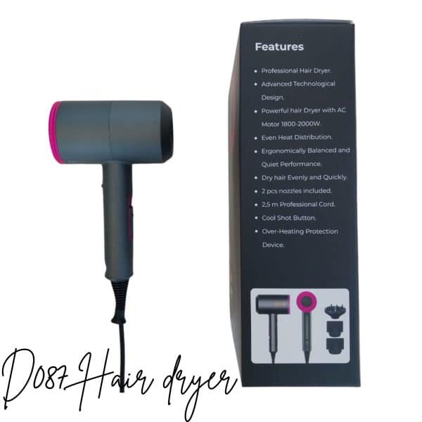 Professional Hair Dryer with Diffuser Ionic Conditioning 1800w-2000w - Image 3