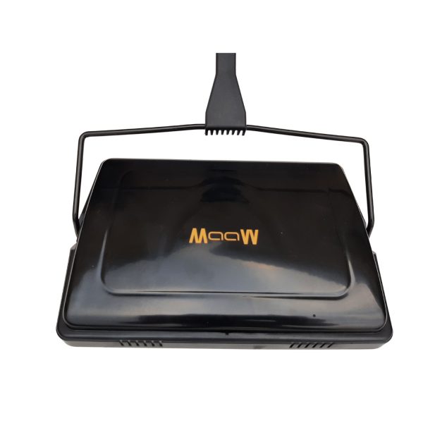 Manual Carpet Sweeper Triple Brush - Multi-Area Floor Cleaner