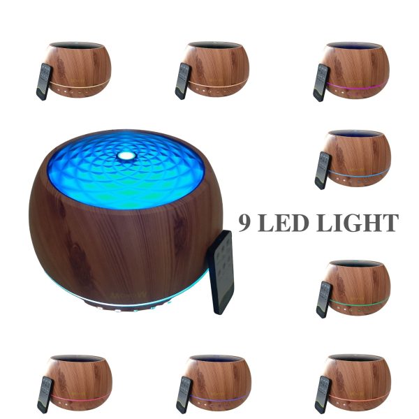 9 LED Light Remote control Aromatherapy Diffuser 1000ml - Image 5